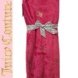 Juicy Couture Gold Foul JC Logo Plush Throw Blanket